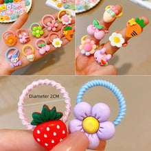 Load image into Gallery viewer, Cartoon Cute Children Hair Band Colorful Rubber Band Hair Tie Highly Elastic Durable Hair Band Headwear Hair Accessories