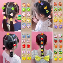 Load image into Gallery viewer, Cartoon Cute Children Hair Band Colorful Rubber Band Hair Tie Highly Elastic Durable Hair Band Headwear Hair Accessories