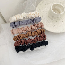 Load image into Gallery viewer, 6pcs/set Imitation Silk Hair Tie Simple Versatile Hair Band Highly Elastic Rubber Band Hair Rope Headwear for Women