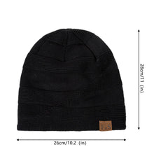 Load image into Gallery viewer, Winter Comfortable Warm Velvet Knitted Hat Casual Versatile Solid Color Knitted Hat Outdoor Windproof Warm Hat for Men
