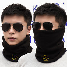 Load image into Gallery viewer, Thickened Velvet Neck Warm Scarf Winter Double-sided Fleece Scarf Casual Versatile Outdoor Windproof Warm Scarf for Men