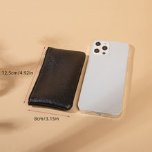Load image into Gallery viewer, Solid Color Simple Litchi Patterned Coin Wallet Zipper Blocking PU Leather Portable Wallet Card Coin Key Portable Storage Bag