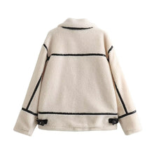 Load image into Gallery viewer, Lamb Wool Thickened Warm Coat Integrated Fur Leather Cotton Padded Jacket Fashionable Loose Warm Winter Outwear Coat