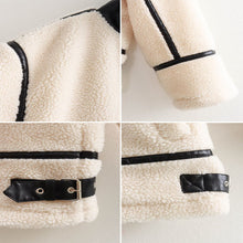 Load image into Gallery viewer, Lamb Wool Thickened Warm Coat Integrated Fur Leather Cotton Padded Jacket Fashionable Loose Warm Winter Outwear Coat