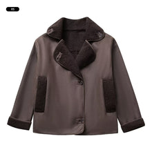 Load image into Gallery viewer, Autumn Winter Loose Fur Integrated Thermal Jacket Comfortable Thickened Warm Cotton-padded Clothes Outwear for Women