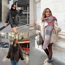 Load image into Gallery viewer, Autumn Winter Loose Fur Integrated Thermal Jacket Comfortable Thickened Warm Cotton-padded Clothes Outwear for Women