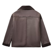 Load image into Gallery viewer, Autumn Winter Loose Fur Integrated Thermal Jacket Comfortable Thickened Warm Cotton-padded Clothes Outwear for Women