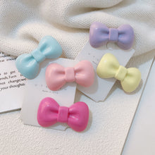 Load image into Gallery viewer, Cute Candy Color Bow Hairpin Hairpin Headwear Bow Hair Clip Korean Style Bangs Bowknot Hair Clip Girl