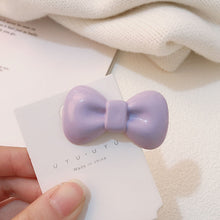 Load image into Gallery viewer, Cute Candy Color Bow Hairpin Hairpin Headwear Bow Hair Clip Korean Style Bangs Bowknot Hair Clip Girl