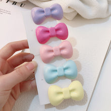 Load image into Gallery viewer, Cute Candy Color Bow Hairpin Hairpin Headwear Bow Hair Clip Korean Style Bangs Bowknot Hair Clip Girl