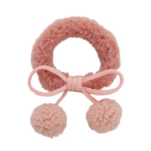 Load image into Gallery viewer, Cute Lamb Wool Balloon Knotted Hairband For Women In Pink Strawberry Flavor Hair Accessories Trendy Bow Hair Circle Decorations