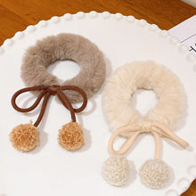 Load image into Gallery viewer, Lamb Hair Ball Cherry Hair Rope Cute Girl Bow Knot Hair Loop Ball Hair Ornament Elastic Hair Bands