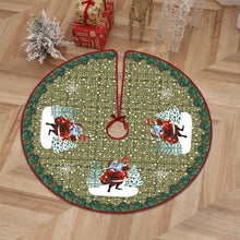 Load image into Gallery viewer, Christmas Tree Skirt Snowflake Santa Claus Printed Xmas Tree Bottom Decor Mat Merry Christmas Decoarations Home Party Ornaments