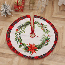 Load image into Gallery viewer, Christmas Tree Skirt Snowflake Santa Claus Printed Xmas Tree Bottom Decor Mat Merry Christmas Decoarations Home Party Ornaments
