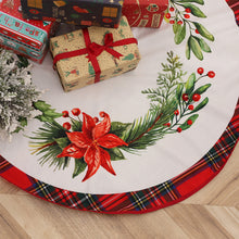 Load image into Gallery viewer, Christmas Tree Skirt Snowflake Santa Claus Printed Xmas Tree Bottom Decor Mat Merry Christmas Decoarations Home Party Ornaments