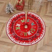 Load image into Gallery viewer, Christmas Tree Skirt Snowflake Santa Claus Printed Xmas Tree Bottom Decor Mat Merry Christmas Decoarations Home Party Ornaments