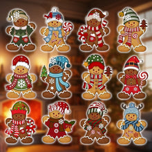 Load image into Gallery viewer, New Year Christmas Ornament Wooden Hanging Pendants Gingerbread Man Xmas Tree Christmas Tree Decorations For Home Navidad