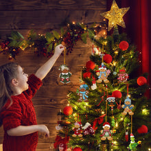 Load image into Gallery viewer, New Year Christmas Ornament Wooden Hanging Pendants Gingerbread Man Xmas Tree Christmas Tree Decorations For Home Navidad