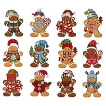 Load image into Gallery viewer, New Year Christmas Ornament Wooden Hanging Pendants Gingerbread Man Xmas Tree Christmas Tree Decorations For Home Navidad