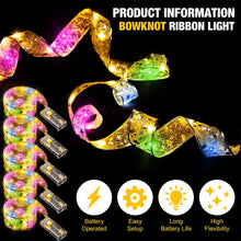Load image into Gallery viewer, 2024 Christmas Ribbon Fairy Light String Merry Christmas Decorations For Home Xmas holiday Navidad Gifts New Year 2025