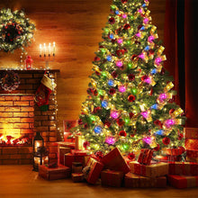 Load image into Gallery viewer, 2024 Christmas Ribbon Fairy Light String Merry Christmas Decorations For Home Xmas holiday Navidad Gifts New Year 2025