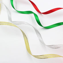 Load image into Gallery viewer, 5 Yards 10mm Christmas Ribbon Printed Christmas Polyester Ribbon For Handmade Wrapping Gift Christmas Decoration DIY Gift Packing