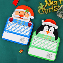 Load image into Gallery viewer, Chirstmas Kids Whiteboard Animal Two-sided Cartoon Reusable Dry Wipe Cardboard Drawing Pad