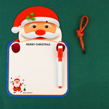 Load image into Gallery viewer, Chirstmas Kids Whiteboard Animal Two-sided Cartoon Reusable Dry Wipe Cardboard Drawing Pad