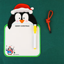 Load image into Gallery viewer, Chirstmas Kids Whiteboard Animal Two-sided Cartoon Reusable Dry Wipe Cardboard Drawing Pad