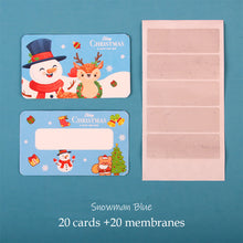 Load image into Gallery viewer, 20Pcs Christmas Reward Scratch Card Film Coated Stickers Scratch Off Labels Xmas Stickers DIY Children's Redemption Vouchers