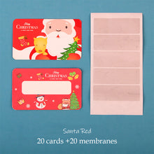 Load image into Gallery viewer, 20Pcs Christmas Reward Scratch Card Film Coated Stickers Scratch Off Labels Xmas Stickers DIY Children's Redemption Vouchers