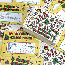 Load image into Gallery viewer, 20Pcs Christmas Reward Scratch Card Film Coated Stickers Scratch Off Labels Xmas Stickers DIY Children's Redemption Vouchers