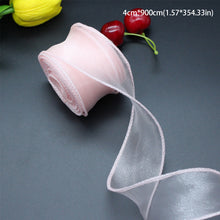 Load image into Gallery viewer, 10 Meters/Roll Fishtail Yarn Ribbon Flower Packaging Material Floral Florist Wrapping Supplies Snow Yarn Ribbon Wave Band