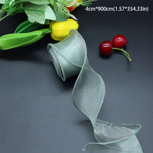 Load image into Gallery viewer, 10 Meters/Roll Fishtail Yarn Ribbon Flower Packaging Material Floral Florist Wrapping Supplies Snow Yarn Ribbon Wave Band