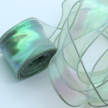 Load image into Gallery viewer, 10 Meters/Roll Organza Yarn Ribbon Flower Packaging Material Floral Florist Wrapping Supplies Snow Yarn Ribbon Wave Band