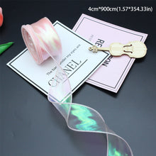 Load image into Gallery viewer, 10 Meters/Roll Organza Yarn Ribbon Flower Packaging Material Floral Florist Wrapping Supplies Snow Yarn Ribbon Wave Band