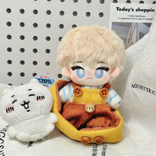 Load image into Gallery viewer, For 10cm Cotton Doll Men's Clothing Little Bear Panini Set Cute Doll Plush Clothes Decoration DIY Outfit Doll Hat for 10cm Cotton Accessories