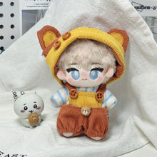 Load image into Gallery viewer, For 10cm Cotton Doll Men's Clothing Little Bear Panini Set Cute Doll Plush Clothes Decoration DIY Outfit Doll Hat for 10cm Cotton Accessories
