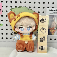 Load image into Gallery viewer, For 10cm Cotton Doll Men's Clothing Little Bear Panini Set Cute Doll Plush Clothes Decoration DIY Outfit Doll Hat for 10cm Cotton Accessories