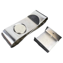 Load image into Gallery viewer, 1PC S Type Stainless Steel Magnetic Chalk Clip Durable Adjustable Storage Clip Billiard Accessories