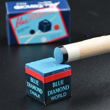 Load image into Gallery viewer, 2PCS/BOX Blue Oily Chalk Cue Head Delicate Anti-Slip Powder Billiard Supplies