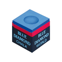 Load image into Gallery viewer, 2PCS/BOX Blue Oily Chalk Cue Head Delicate Anti-Slip Powder Billiard Supplies