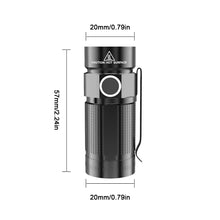 Load image into Gallery viewer, 1PC Lightweight Mini Glare Flashlight With Pen Holder Outdoor Emergency Portable Electric Torch