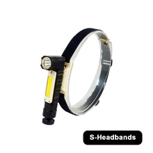 Load image into Gallery viewer, 1PC Multi-Function XPG+COB 90° Folding Corner Flashlight Ultra Bright Fishing Repair Work Headlamp USB Charging