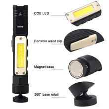 Load image into Gallery viewer, 1PC Multi-Function XPG+COB 90° Folding Corner Flashlight Ultra Bright Fishing Repair Work Headlamp USB Charging