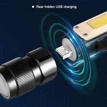 Load image into Gallery viewer, 1PC Multi-Function XPG+COB 90° Folding Corner Flashlight Ultra Bright Fishing Repair Work Headlamp USB Charging