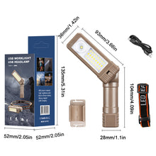Load image into Gallery viewer, 1PC Multi-Function COB Flashlight 180° Rotating Portable LED Super Bright Maintenance Work Light