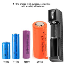 Load image into Gallery viewer, 3.7-4.2V Lithium Battery Universal Charger USB Smart Single Slot Charger For 26650/18650/14500/10440