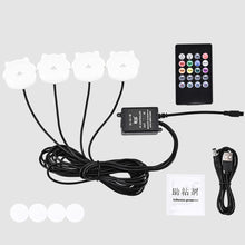 Load image into Gallery viewer, 2Pcs/Set or 4Pcs/Set 5V USB LED Car Interior Atmosphere Backlight Ambient Mood Foot Light USB Decorative Lamp Auto APP Voice Control Accessories