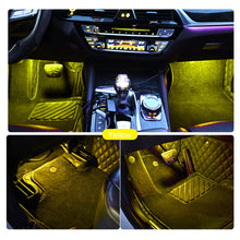 Load image into Gallery viewer, 2Pcs/Set or 4Pcs/Set 5V USB LED Car Interior Atmosphere Backlight Ambient Mood Foot Light USB Decorative Lamp Auto APP Voice Control Accessories